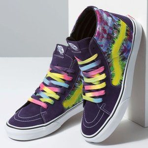Vans Tie Dye Sk8-Hi Mysterioso/True White Shoes